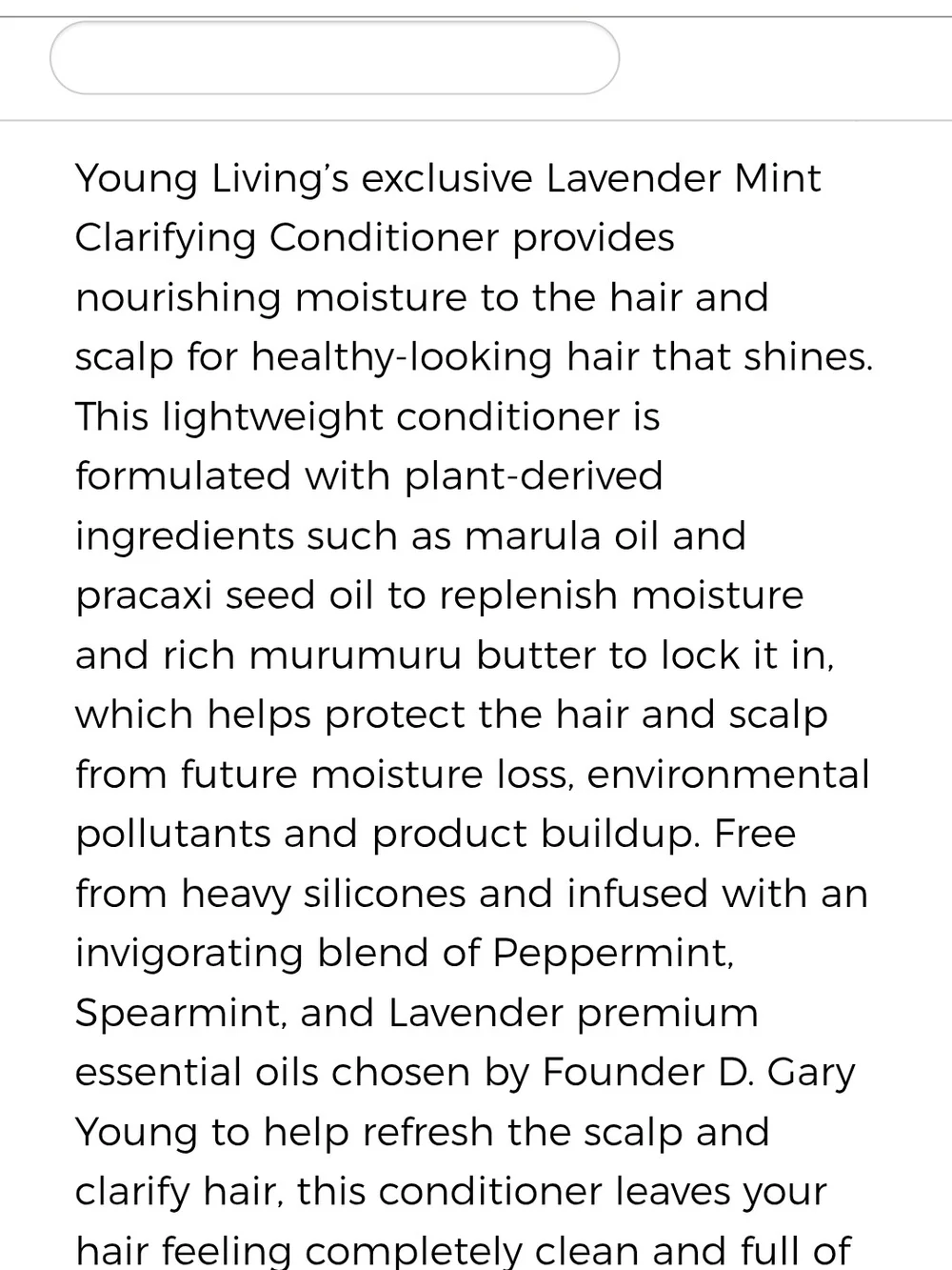 Young Living Lavender Mint Clarifying Conditioner - 8 oz